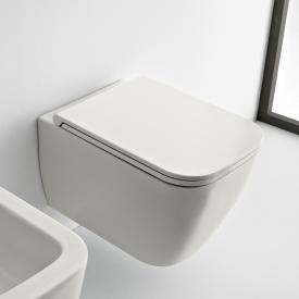 Scarabeo Teorema 2.0 Wand-Tiefspül-WC mit WC-Sitz, ohne Spülrand weiß matt, mit BIO System Beschichtung