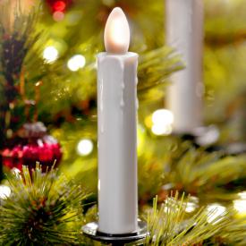 Sompex Shine LED Weihnachtsbaum-Klemmleuchten 10er Set mit Timer und Fernbedienung