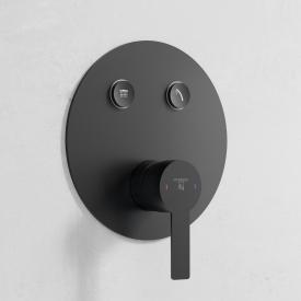 Steinberg Sensual Rain Unterputz-Einhebelmischbatterie für 2 Verbraucher schwarz matt