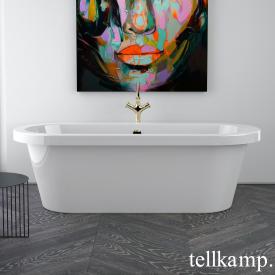 Tellkamp Elegance Freistehende Oval-Badewanne weiß glanz