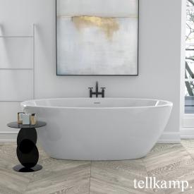 Tellkamp Space Freistehende Oval-Badewanne weiß glanz, Schürze weiß glanz, ohne Füllfunktion