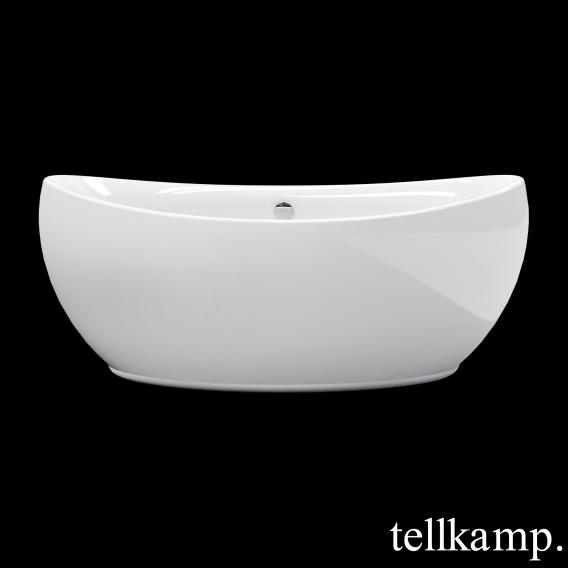 Tellkamp Spirit Freistehende Oval-Badewanne weiß glanz, mit Wanneneinlauf