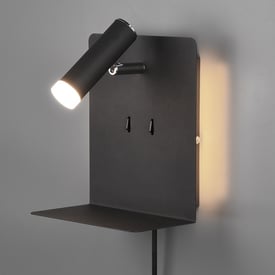 TRIO Element LED Wandleuchte schwarz matt