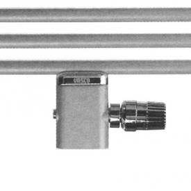 Vasco Eckventilgarnitur mm auch für Einrohrsystem mit Kappe Chrom (gerade Unterseite)