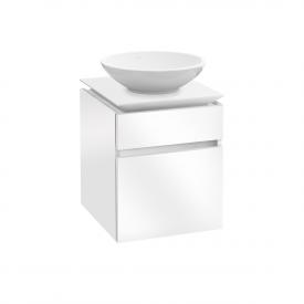 Villeroy & Boch Legato Waschtischunterschrank für Aufsatzwaschtisch mit 2 Auszügen glossy white