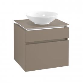Villeroy & Boch Legato Waschtischunterschrank für Aufsatzwaschtisch mit 2 Auszügen truffle grey