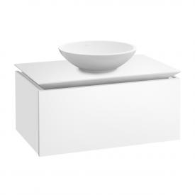 Villeroy & Boch Legato Waschtischunterschrank für Aufsatzwaschtisch mit 1 Auszug weiß matt