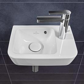 Villeroy & Boch O.novo Compact Handwaschbecken weiß, mit CeramicPlus,  mit Überlauf
