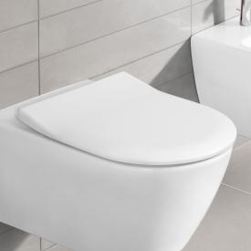 Luxus WC Sitz " Classic Star " Klodeckel mit  Absenkautomatik Duroplast weiss 