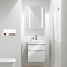 Villeroy & Boch Venticello Handwaschbecken mit Waschtischunterschrank und My View 14 Spiegelschrank