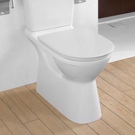 Toilette Standtoilette WC Randlos Erhöhte Sitzposition Keramik Schwarz 
