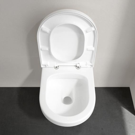 Villeroy & Boch Architectura Wand-Tiefspül-WC, mit WC-Sitz weiß, ohne Spülrand, mit CeramicPlus