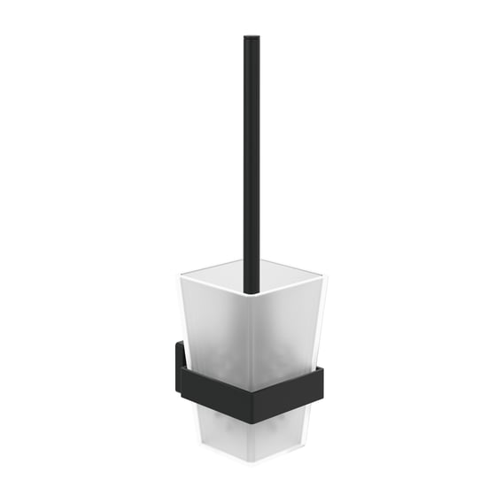Villeroy & Boch Elements Portarotolo Da Parete In Ottone Cromato - Senza Coperchio, Design Quadrato, Facile Da Pulire E Montare