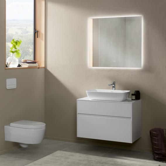 Villeroy & Boch Embrace Combi-Pack Wand-Tiefspül-WC, mit DirectFlush, mit WC-Sitz