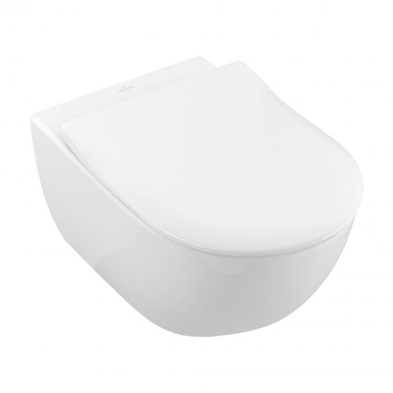 Villeroy & Boch Subway 2.0 Combi-Pack Wand-Tiefspül-WC, offener Spülrand, mit WC-Sitz weiß, mit CeramicPlus