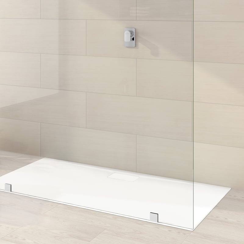 Villeroy & Boch Architectura Duschwanne, 140x90 Cm, Acryl Weiß – Hochwertige Design-Dusche Mit Metallrahmen