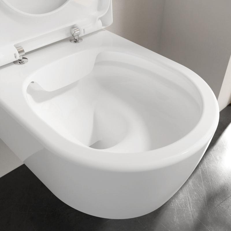 Ceramicplus Avento-Set Tiefspüler spülrandlos WC-Sitz Softclosing weiß 
