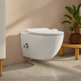 VitrA Aquacare Sento Wand-Tiefspül-WC-Set mit Bidetfunktion, mit WC-Sitz mit integrierter Armatur