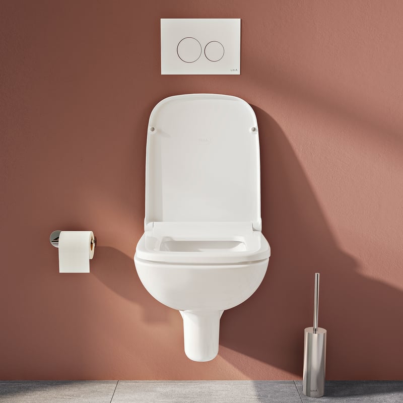 Miseno WC-Sitz Mit Soft-Close - Für Längliche Toiletten, Hellweiß - Langsam Schließend, Einfach Zu Montieren