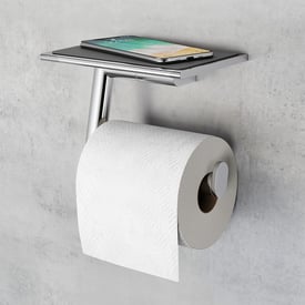 Beweglicher Toilettenpapierhalter – Schwarz, Aus Edelstahl, Abnehmbar Und Drehbar